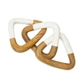 thumbnail image 3 of Bloomingville Mango Wood Chain Décor with 3 Links, 3 of 7