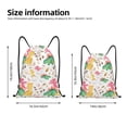 thumbnail image 2 of Saiise Cute Baby Dinosaurs Pattern Sports Drawstring Backpack - String Swim Gym Bag with Wet Proof Pocket for Women&Men-Medium, 2 of 6