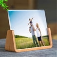 thumbnail image 2 of 2set U-Shaped Acrylic Photo Frame Creative Solid Wood Home Desk Decoration for Office/Bedroom 5 Inch & 7 Inch, 2 of 4