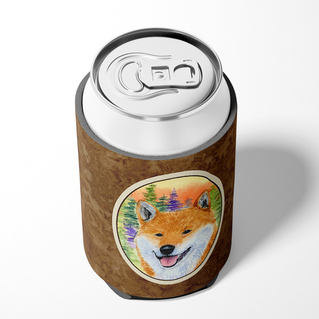 Caroline's Treasures SS8234CC Shiba Inu Can or Bottle Hugger, Can Hugger, multicolor