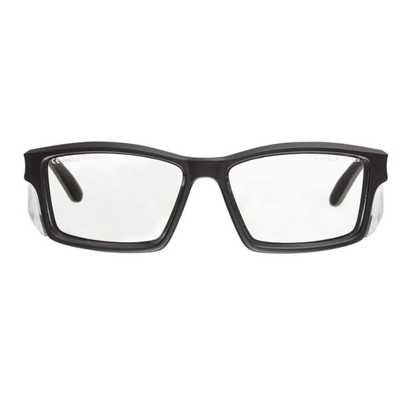voltX 'VISION' Safety Readers, Full Lens Magnified Reading Safety Glasses (+1.5 Dioptre, Clear lens) ANSI Z87.1+ & CE EN166F - Anti fog coated UV400 lens