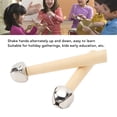 thumbnail image 4 of Juguete De Percusión De Madera, Mano De Obra Fina, Ligero, 2 Uds., 12 Cm, De Madera De Abedul, Campanas De Mano Orff Para Educación Temprana De Niños, 4 of 7