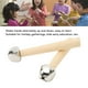thumbnail image 4 of Juguete De Percusión De Madera, 2 Campanas De Mano Orff De 12 Cm, Cabeza De Hierro, Sonido Agradable, De Madera De Abedul Para Reuniones Navideñas, 4 of 7
