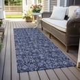 thumbnail image 6 of Addison Rugs Chantille Indoor/Outdoor Transitional Floral Navy Washable Runner Rug, 2'3" x 7'6", 6 of 6
