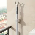 thumbnail image 5 of Soporte para fregona, soporte autoadhesivo para escoba, soporte para fregona montado en la pared, gancho para cepillo de barrido, organizador de almacenamiento, accesorios para baño y cocina, 5 of 5