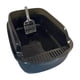 thumbnail image 1 of Caja de arena abierta, caja de arena para inodoro para gatos resistente, caja de arena semicerrada de fácil limpieza, bandeja de arena tamizada para Negro, 1 of 8