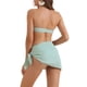 thumbnail image 3 of INSPIRAR CHIC Conjunto de Bikini de Anillo O para Mujeres de 3 Piezas con Parte Inferior Triangular y Cubierta de Parte Inferior Trajes de Baño Talla X-Small Verde Menta, 3 of 5
