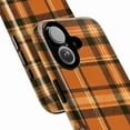 thumbnail image 2 of Rust Orange Plaid Phone Case, Classic Fall Tartan Check Pattern iPhone Cover, Cozy Autumn Aesthetic Protective Case for iPhone 16 15 14 13 12 11 Plus Pro Max Mini, 2 of 6