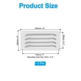 thumbnail image 2 of Uxcell 8 x 4 Inch Stainless Steel Vent Cover, Screen Air Grille HVAC Louvered Grill, Silver Tone 2 Pack, 2 of 6