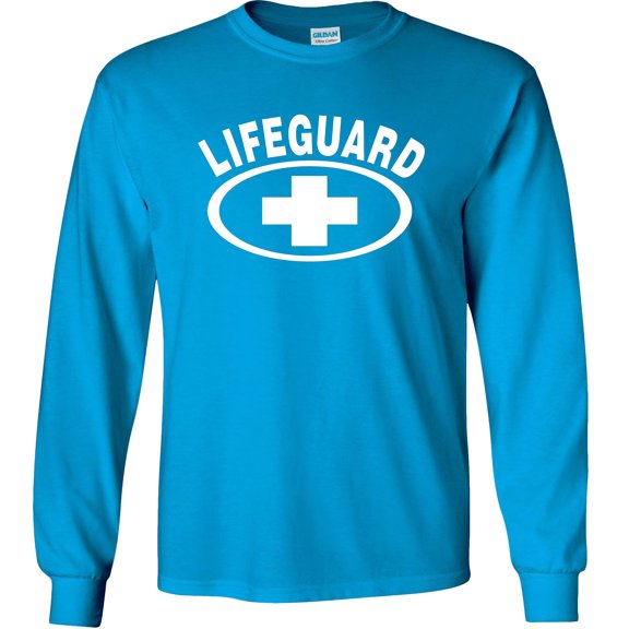 Lifeguard Long Sleeve Shirt Full Front with CROSS Life Guard