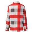 thumbnail image 3 of Innerwin Blouse Col à Revers Chemises pour Femmes Plage Boutonnée Hauts Décontractés Rouge S, 3 of 9