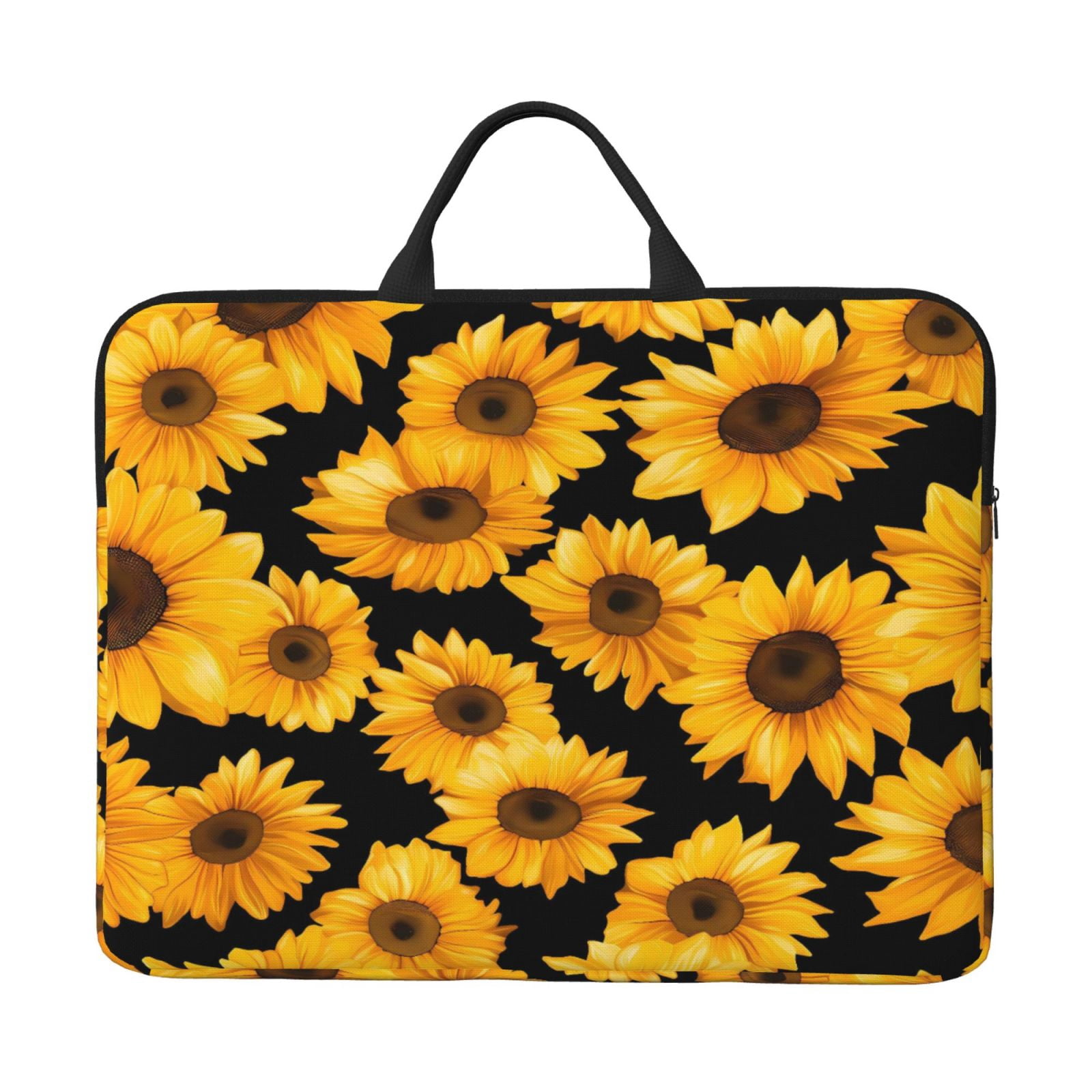 Laptop Sleeve Bag For Women Men 14inch Waterproof Durable Protective Computer Carrying Cover Handle Laptop Case Bag Sunflower