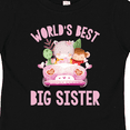 thumbnail image 4 of Inktastic Big Sister Pink Safari Animals Girls Toddler T-Shirt, 4 of 5