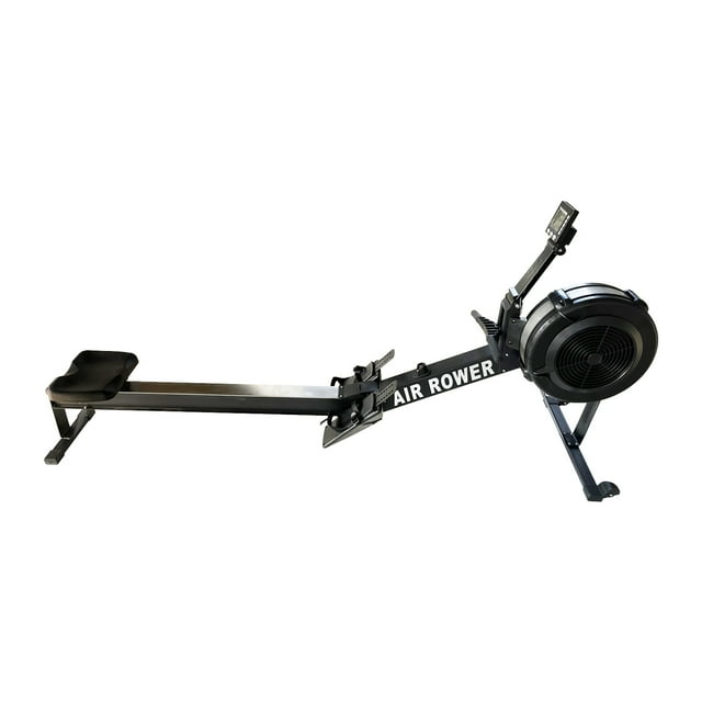 INTBUYING Air Resistance Rowing Machine Silent Fitness Machine Foldable Rower Exercise Equipment for Gym and Home Use