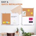 thumbnail image 5 of SWANCROWN Combination Board Dry Erase Cork Board Combo 24"x 18", 5 of 10