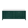 thumbnail image 3 of Jacques 84 in. W x 22 in. D Green Double Bath Vanity and Cultured Marble Top, 3 of 8