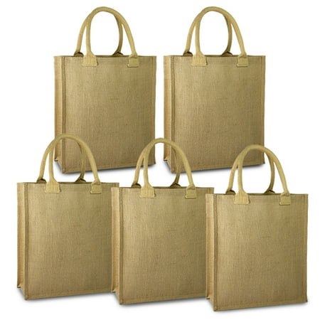 Natural Brown Paper Bag - Expo Int'l Pack of 5 Piper Natural Jute Gift Bag