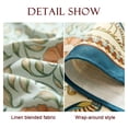 thumbnail image 4 of Mantel patdrea 160x279 cm de lino francés con estampado floral vintage, 4 of 9