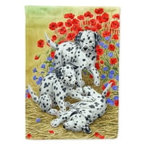 Carolines Treasures ASA2071CHF Dalmatian Pups Flag Canvas House Size  Large multicolor