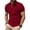 Red-6123AA, variant on Hearthz Waffle Henley Polo Shirts for Men with Pocket Button Up Collared Men's Short-Sleeve Shirt Casual Slim Fit Men Workout Shirts ,Blue XXXL
