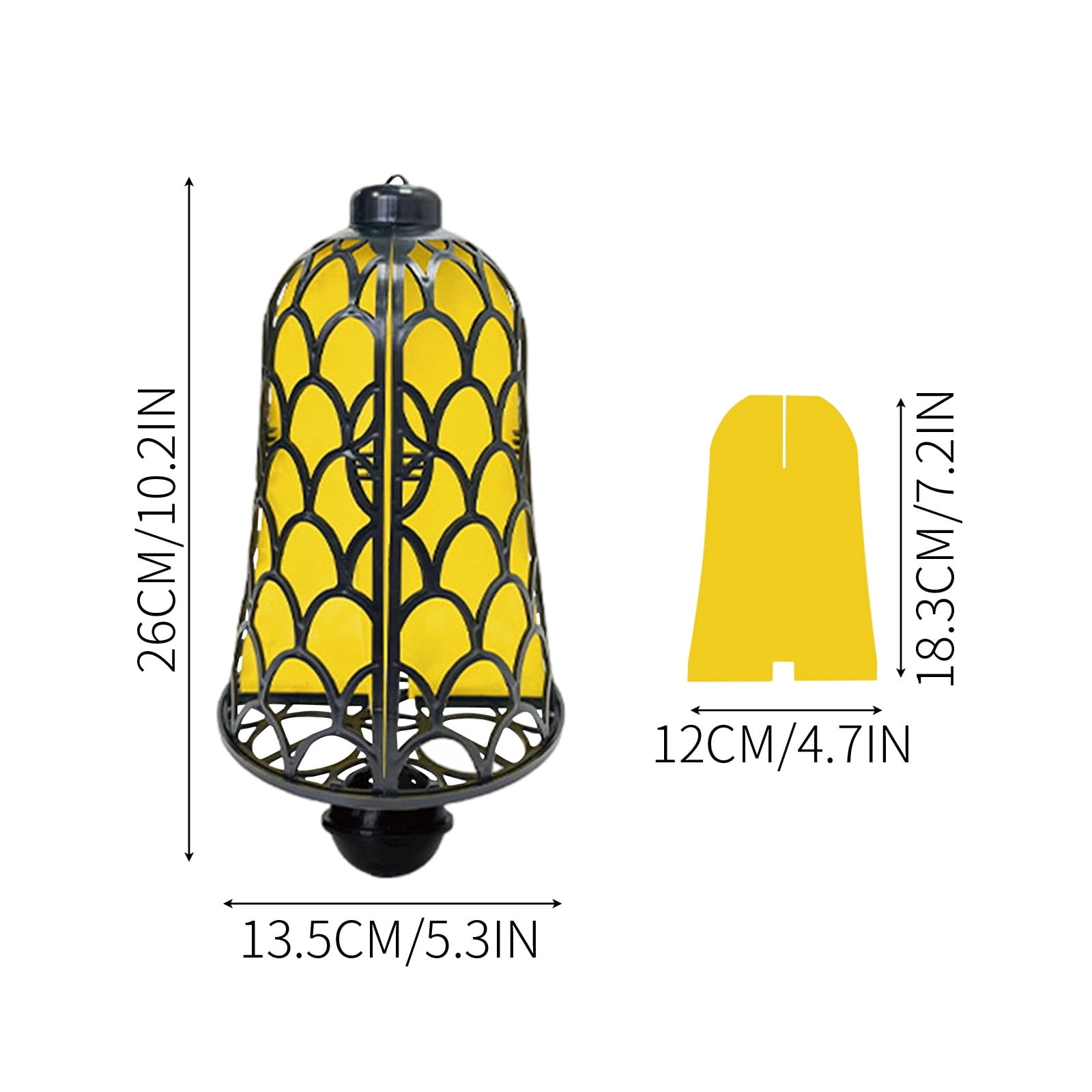 2Packs Upgraded Wasp Trap Outdoor Hanging, Trap for Wasps, Hornets Catcher, Outdoor Safety Guarantee, Landscaping Insect Repellents, Mosquitos Fly Sticky Catch, Replaceable Core