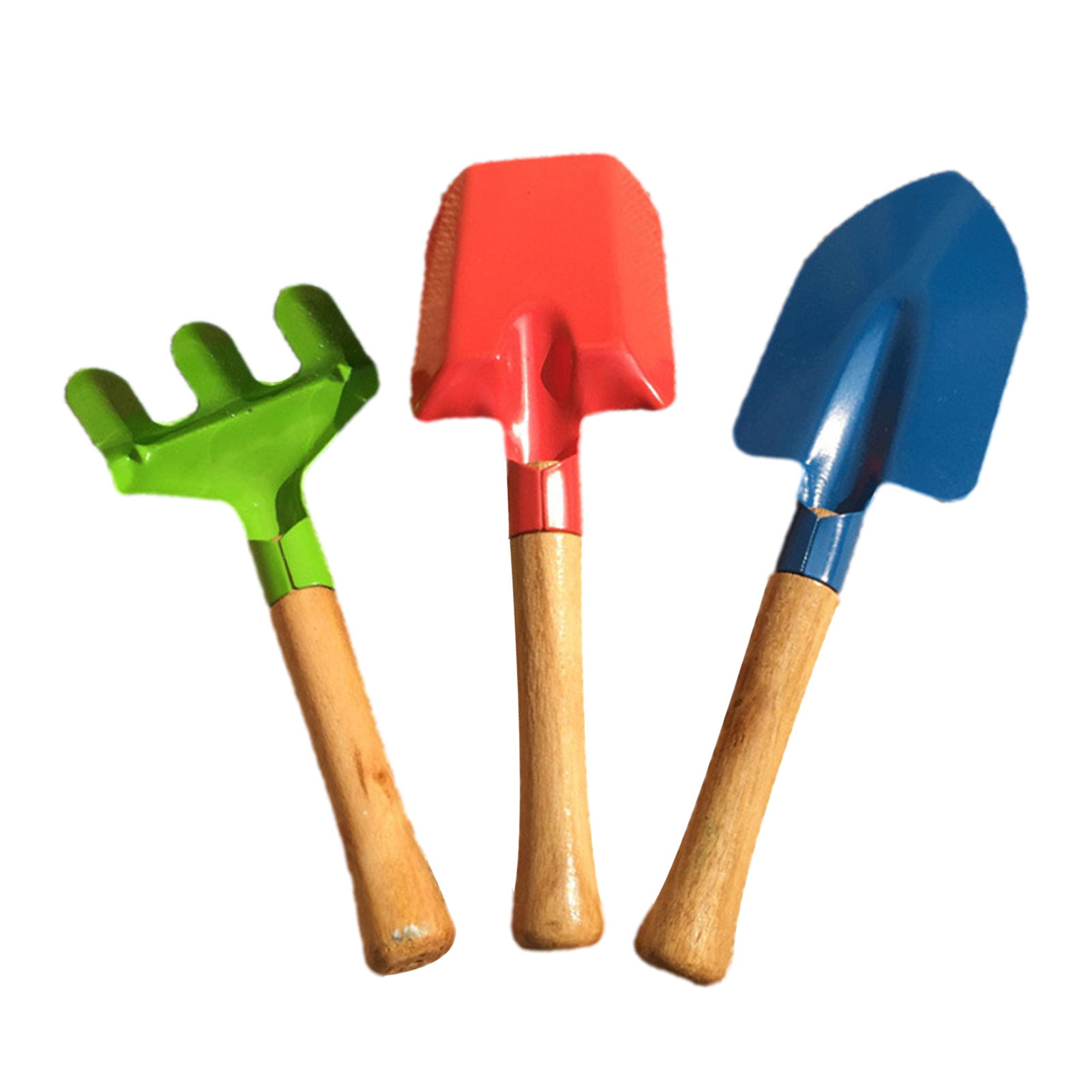 3pcs Junior Kids Garden Tools Sets Kit Trowel Rake Shovel Gardening Supplies US 