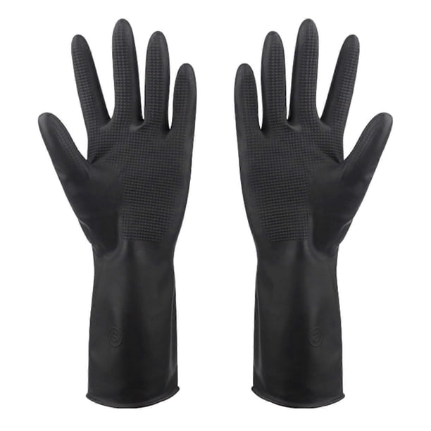 Hair Dye Gloves Waterproof AntiSlip Latex Work Gloves for Salon Home Automotive Kitchen Use