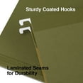 thumbnail image 4 of Staples Recycled Reinforced Hanging File Folders 3-Tab Ltr Green 25/BX 729554, 4 of 6