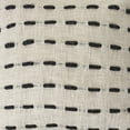 thumbnail image 6 of Woven Paths Fancy Tasseled Throw Pillow, Black/Cream, 20" x 20", 6 of 6