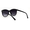 thumbnail image 4 of Womens Pyramid Stud Boyfriend Style Horn Rim Sunglasses Shiny Black Gradient Black, 4 of 4