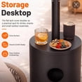 thumbnail image 5 of FOOWIN 50,000 BTU Patio Heater for Outdoor Use, Outdoor Heater with Round Table, Wheels, Protection System, Black, 5 of 10