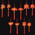 thumbnail image 1 of Adornos de decoración de Año Nuevo chino, farolillo rojo colgante tradicional, 1 of 7