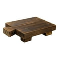 thumbnail image 3 of Bandeja de madera perfecl con patas Elevador Organizador de ducha Jabonera, 3 of 8