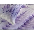 thumbnail image 2 of Ambesonne Lavender Quilted Bedspread Set 3 Pcs, Dreamy Purple Flowers Art, Queen Size, Blue Violet Ivory, 2 of 4