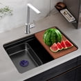 thumbnail image 2 of Durable Kitchen Sink Double Basin Stainless Steel Sink Bowl W/ Chopping Board, 2 of 18
