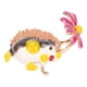 thumbnail image 2 of Broche de margaritas y erizo, broche bonito de margaritas esmaltadas a la moda, broche de animales para citas, negro y morado, 2 of 8