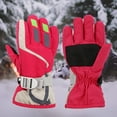 thumbnail image 6 of Visland 1 Pair Winter Gloves Thermal Ski Gloves Waterproof Warm Snow Gloves Adjustable Windproof for Boys and Girls（Only Universal Size）, 6 of 8