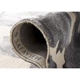 thumbnail image 5 of Safavieh Dip Dye Collection DDY517E Handmade Modern Abstract Watercolor Beige and Charcoal Wool Square Area Rug (7' Square), 5 of 5