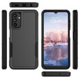 thumbnail image 4 of Samsung Galaxy A14 5G Phone Case and Screen Protector, eBizWare Shockproof Rubber Case for Galaxy A14 5G 6.6-inch, Heavy Duty Armor Full Body Protective Hybrid PC Back Case Cover -Black, 4 of 9