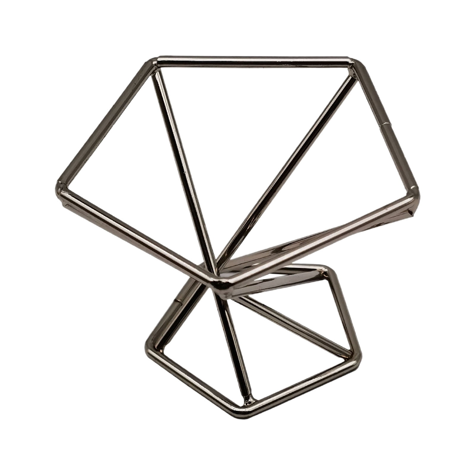 huanledash Makeup Sponge Holder Rhombus Shape Electroplating Process