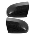 thumbnail image 1 of Unique Bargains 1 Pair Car Exterior Rear View Mirror Cover Shell Trim Fit for Ford Focus Carbon Fibber Pattern Black, 1 of 7