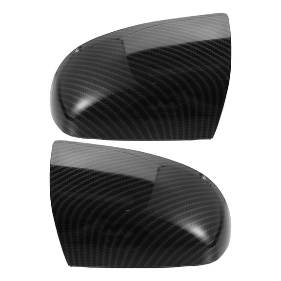 Unique Bargains 1 Pair Car Exterior Rear View Mirror Cover Shell Trim Fit for Ford Focus Carbon Fibber Pattern Black