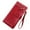 Wine, variant on YOUSNH Women Wallet Fashionable New Pattern Solid Color Practical Zipper Handbag Wallet Pink