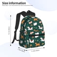 thumbnail image 2 of Pofeuu Farmhouse Animals Print Laptop Backpack Travel Canvas Backpack for School Lightweight and Comfortable Backpack College Backpack Schoolbag, 2 of 6