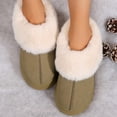 thumbnail image 6 of Women’s Slip-On Suede Ankle Moccasin Boot - Waterproof & Anti-Slip Design with Thick Sole for Indoor Warmth and Snow Conditions, 6 of 6