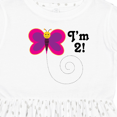 thumbnail image 4 of Inktastic 2nd Birthday I'm Two Girls Butterfly Girls Toddler Dress, 4 of 5
