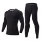 thumbnail image 1 of Ceisia Warm Skin-Friendly Mens Slim Fit Solid Color Thermal Underwear Set Gifts, 1 of 8