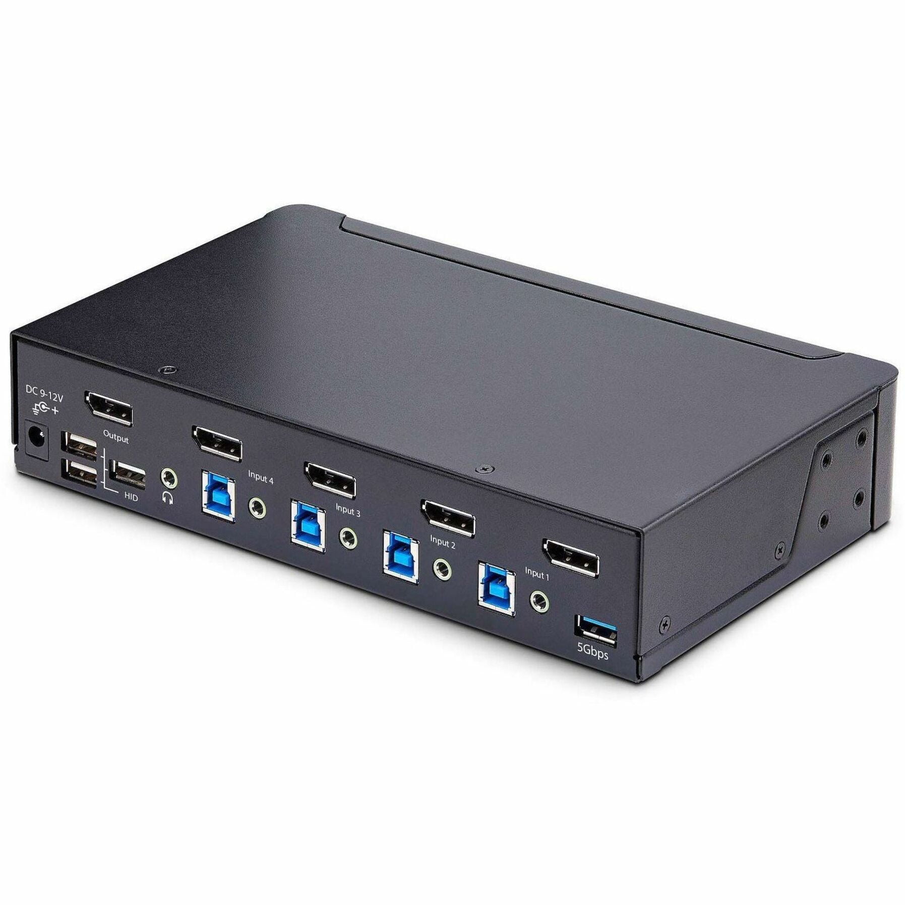 StarTech 4-Port DisplayPort 1.4 KVM Switch 8K 60Hz / 4K 144Hz 2x USB 3.0 Ports 4x USB 2.0 Ports Hotkey Switching TAA Compliant D86A24PORT8KKVM