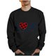 thumbnail image 1 of Sudaderas sin capucha para hombre, estilo casual, a la moda, con cuello redondo, estampado, de manga larga, blusas de manga larga y cuello redondo, blusas de poliéster para hombre, 1 of 3