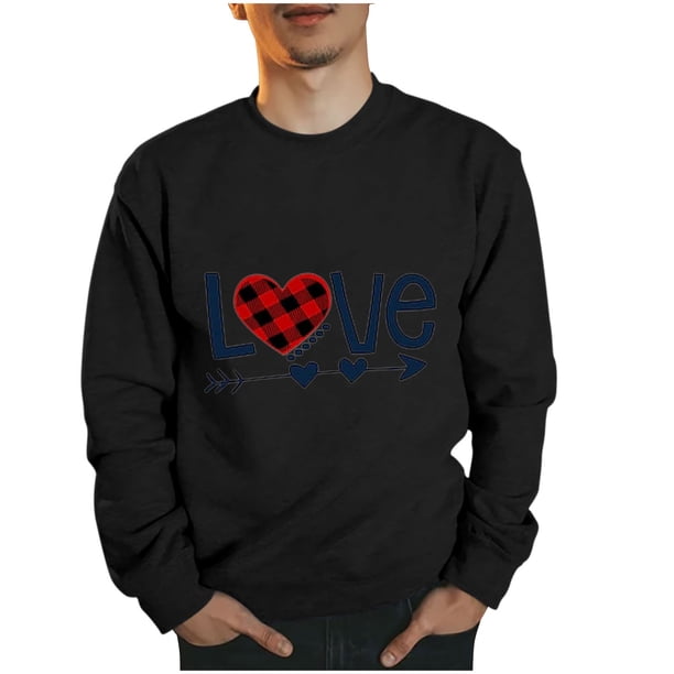 Sudaderas sin capucha para hombre, estilo casual, a la moda, con cuello redondo, estampado, de manga larga, blusas de manga larga y cuello redondo, blusas de poliéster para hombre